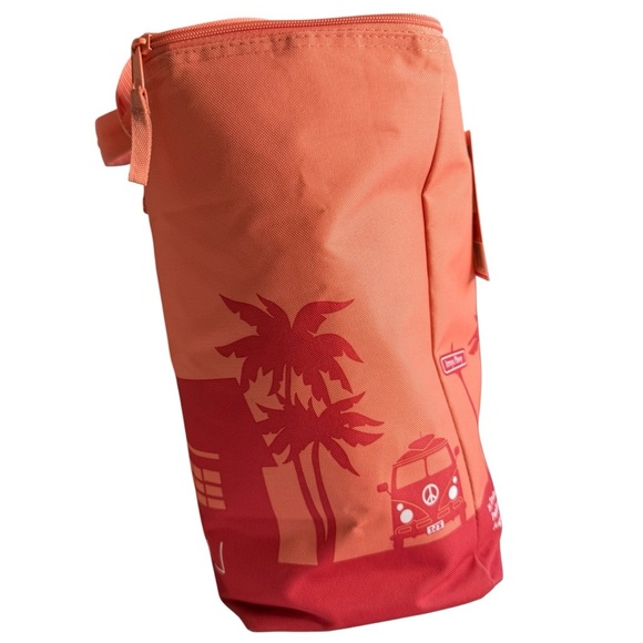 Trader Joe's Large Insulated Peach Grocery Cooler Tote Bag Limited Edition - Picture 5 of 10